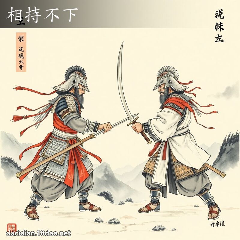 相持不下 配图