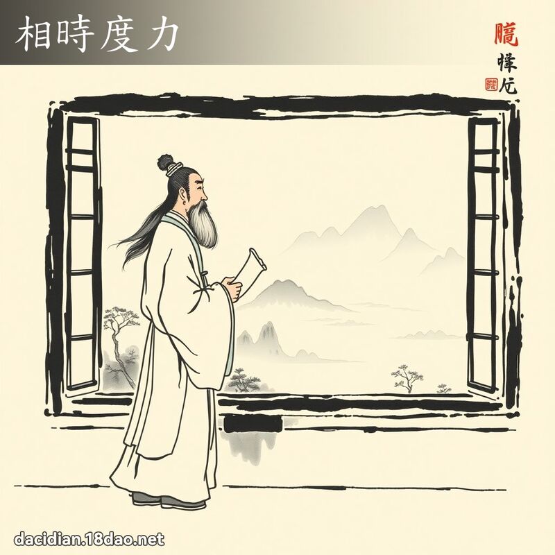 相時度力 配图