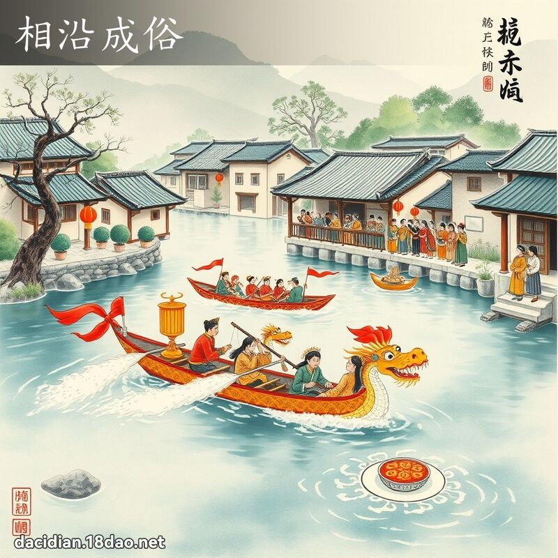 相沿成俗 配图