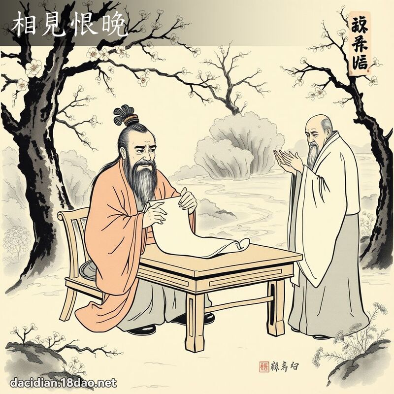 相見恨晚 配图