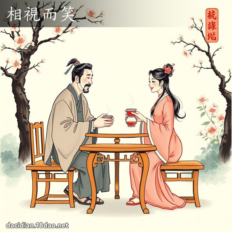 相視而笑 配图