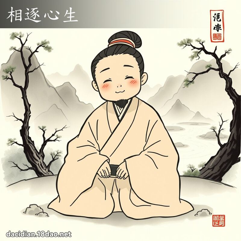 相逐心生 配图