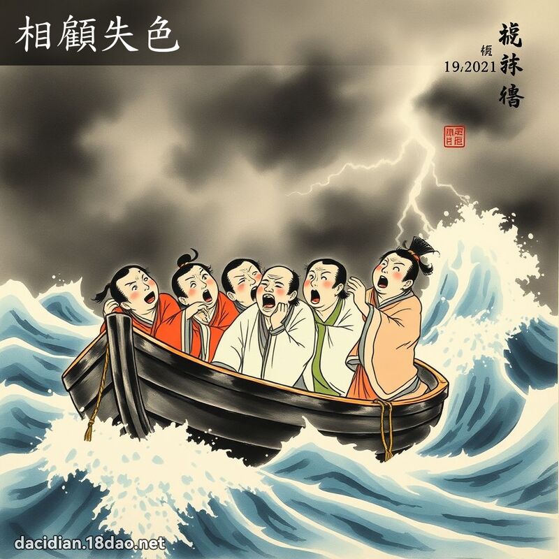 相顧失色 配图