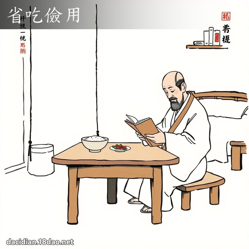 省吃儉用 配图