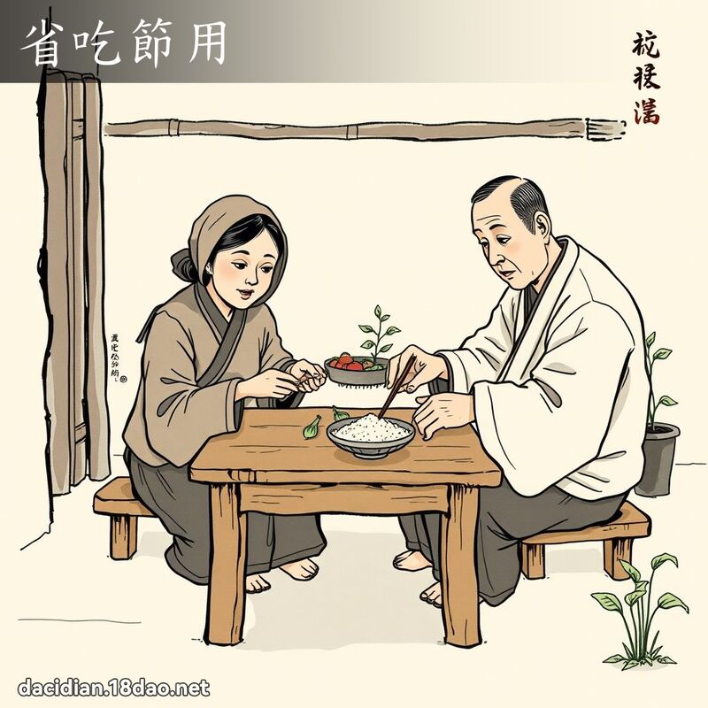 省吃節用 配图