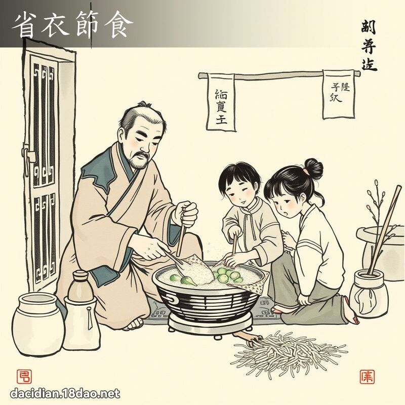 省衣節食 配图