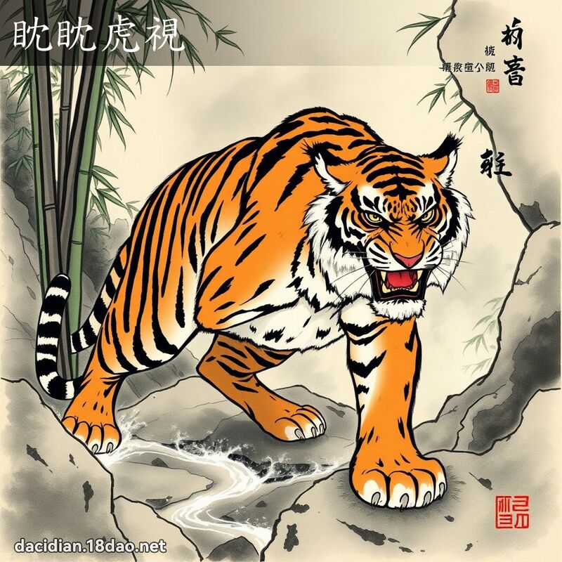 眈眈虎視 配图