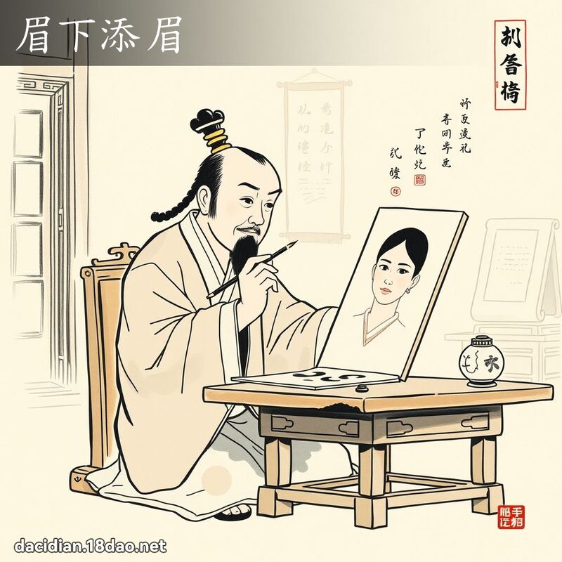 眉下添眉 配图