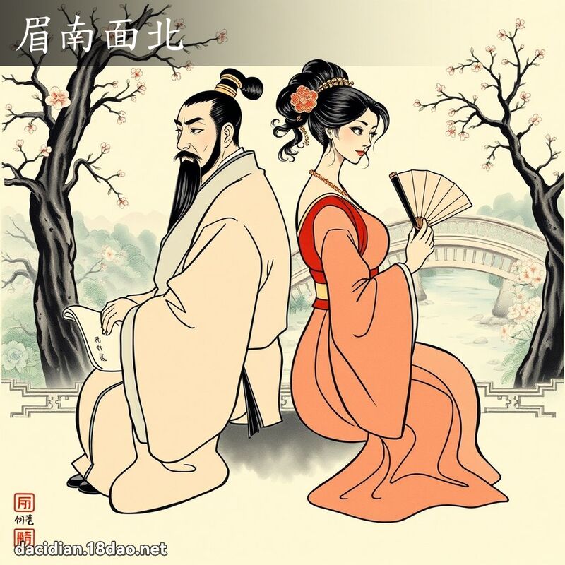 眉南面北 配图
