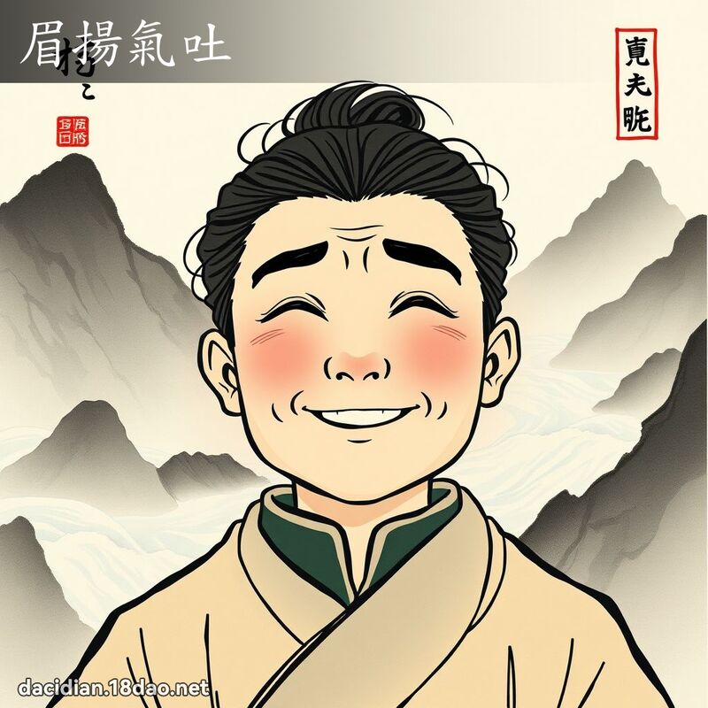 眉揚氣吐 配图