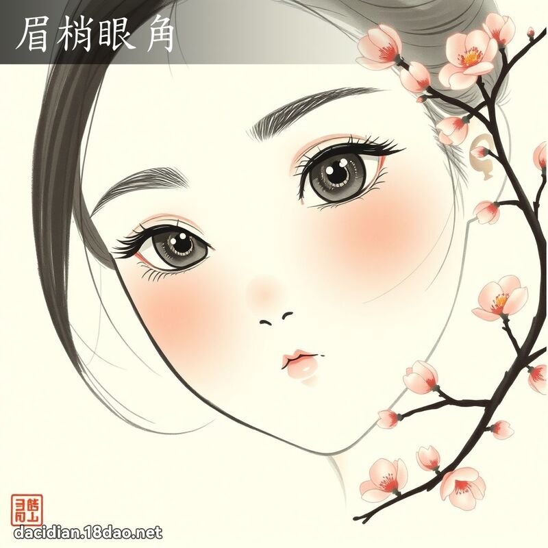眉梢眼角 配图