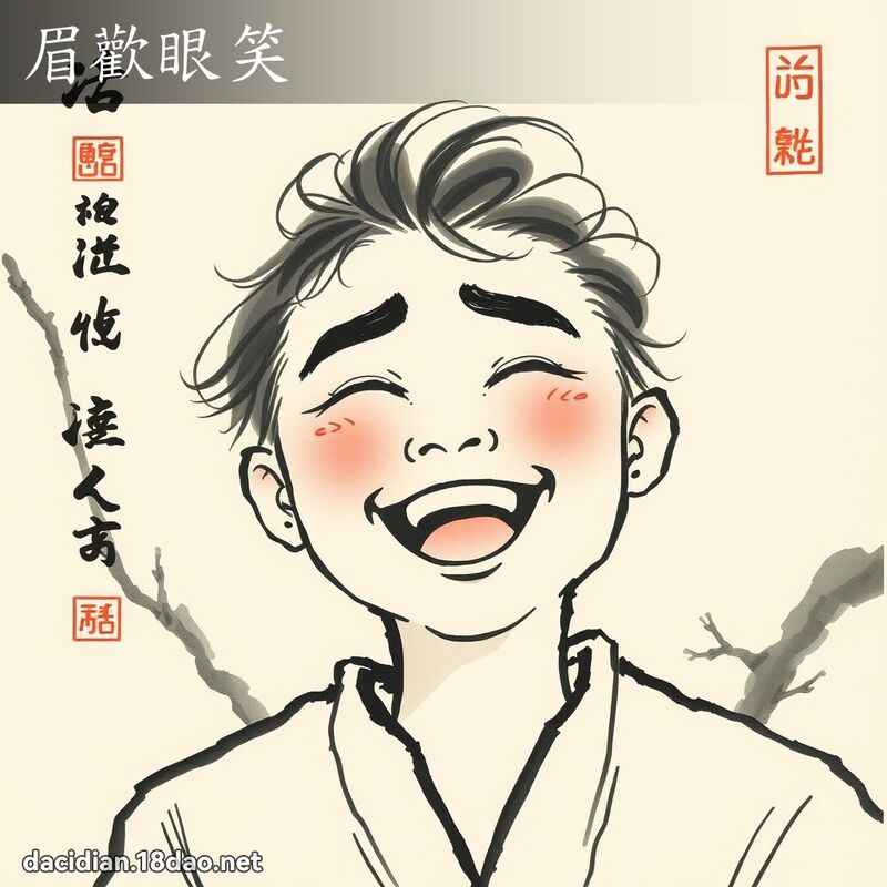 眉歡眼笑 配图
