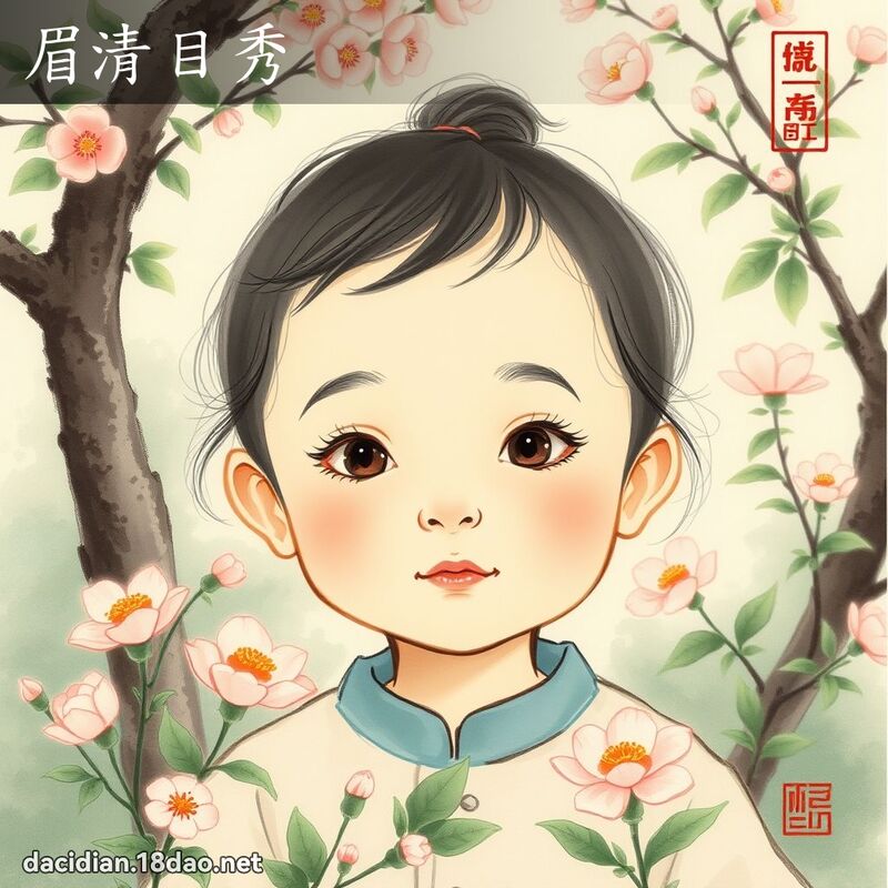 眉清目秀 配图