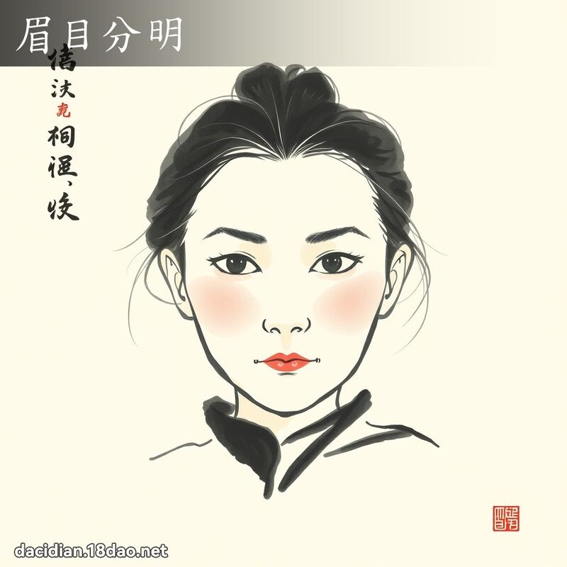 眉目分明 配图