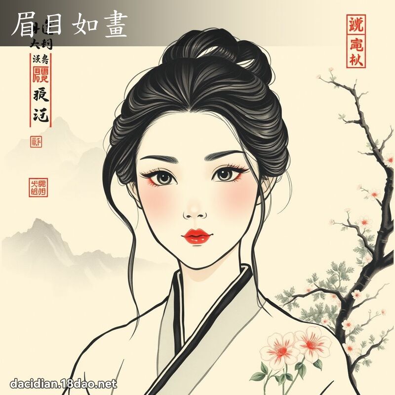 眉目如畫 配图