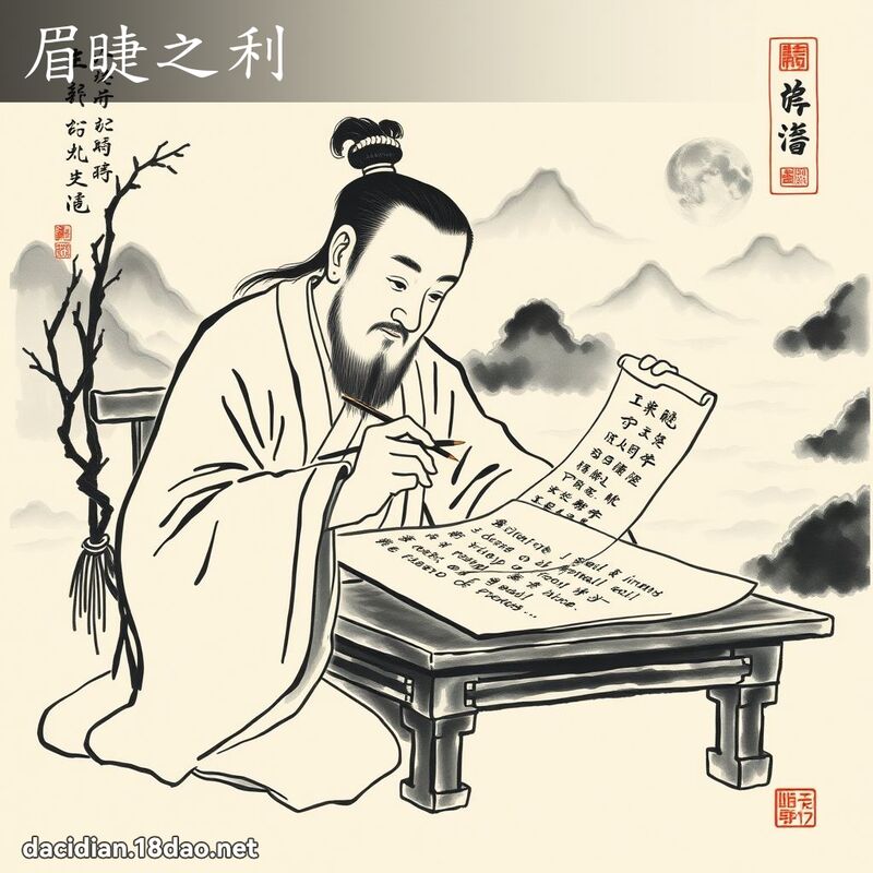眉睫之利 配图