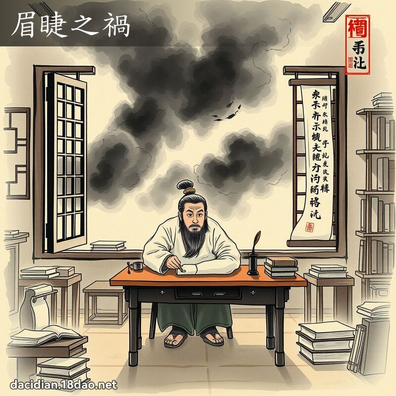 眉睫之禍 配图