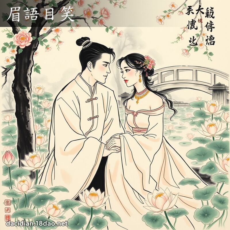 眉語目笑 配图