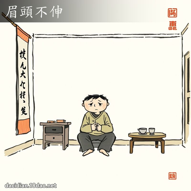 眉頭不伸 配图