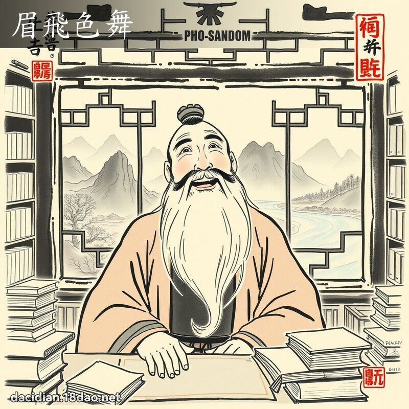 眉飛色舞 配图
