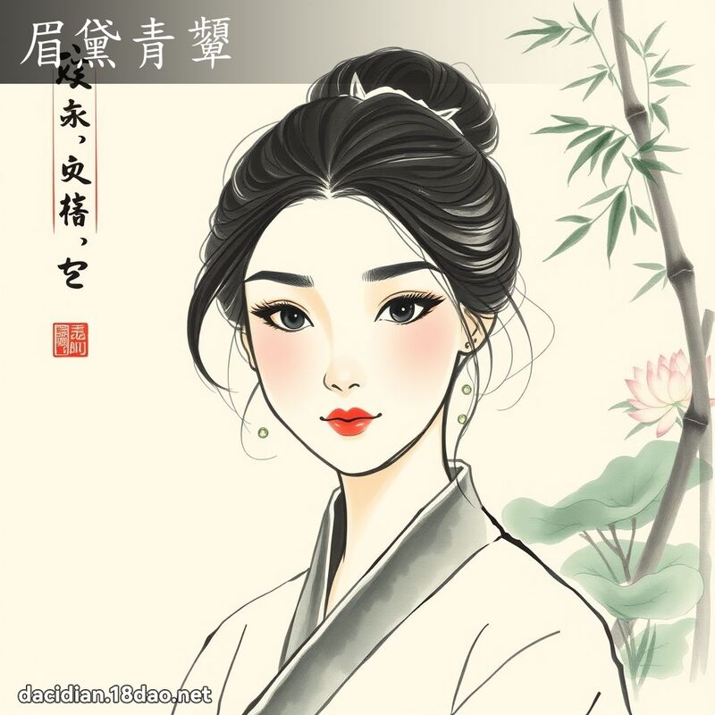 眉黛青顰 配图