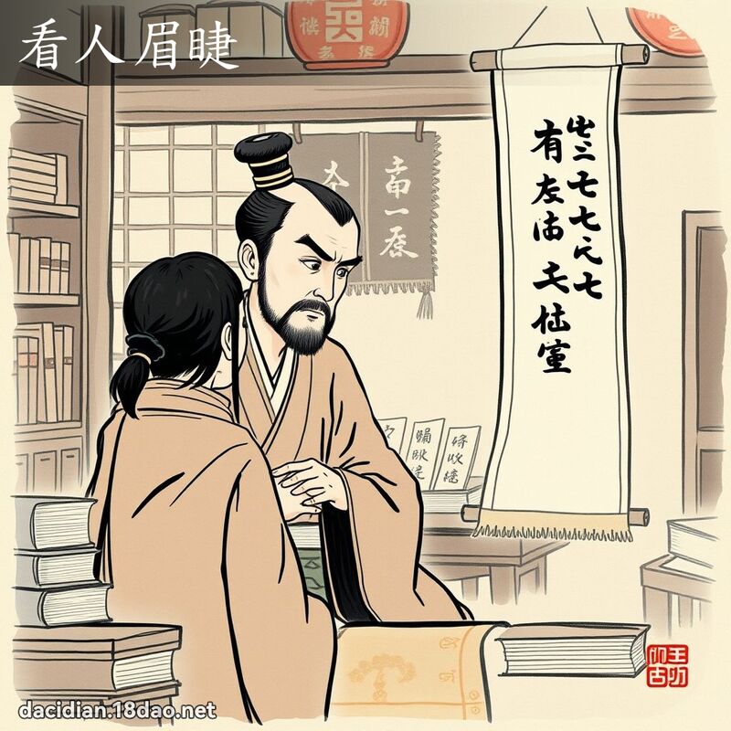 看人眉睫 配图