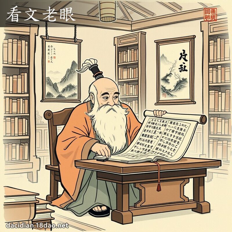 看文老眼 配图