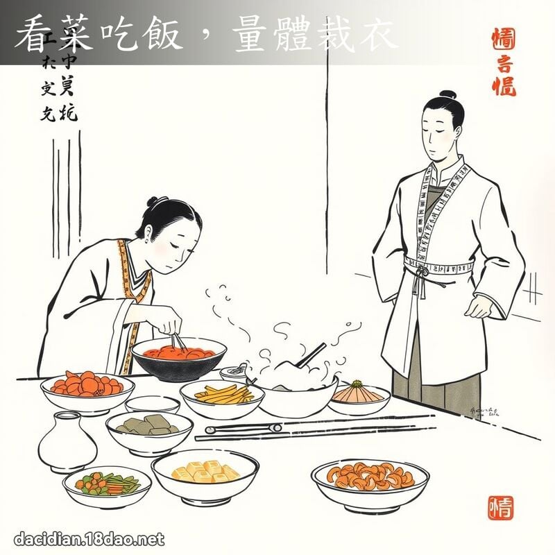 看菜吃飯,量體裁衣 配图