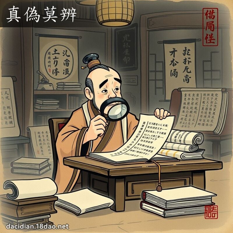 真偽莫辨 配图
