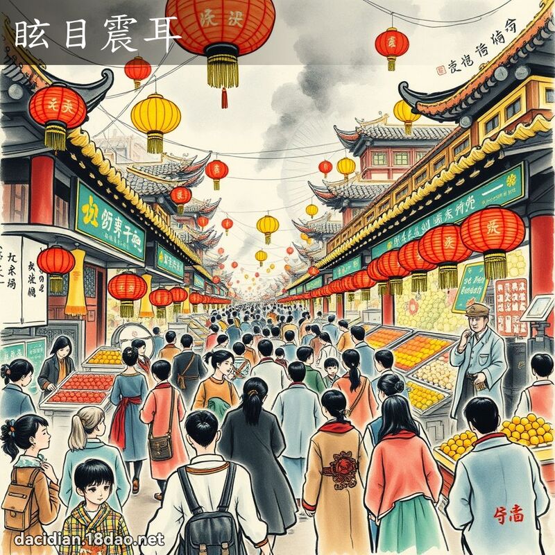 眩目震耳 配图