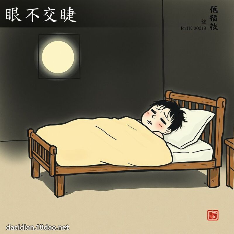 眼不交睫 配图