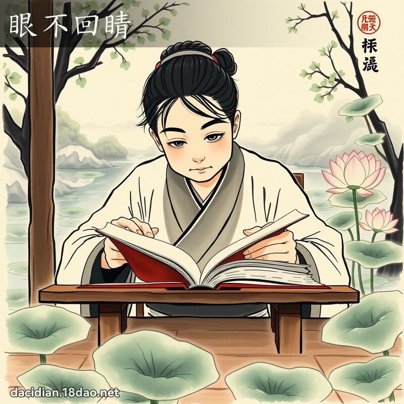 眼不回睛 配图