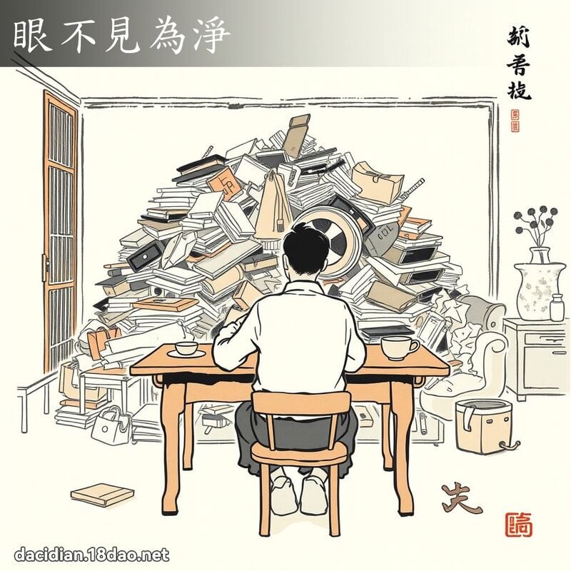 眼不见为净 配图
