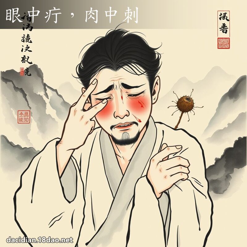 眼中疔,肉中刺 配图
