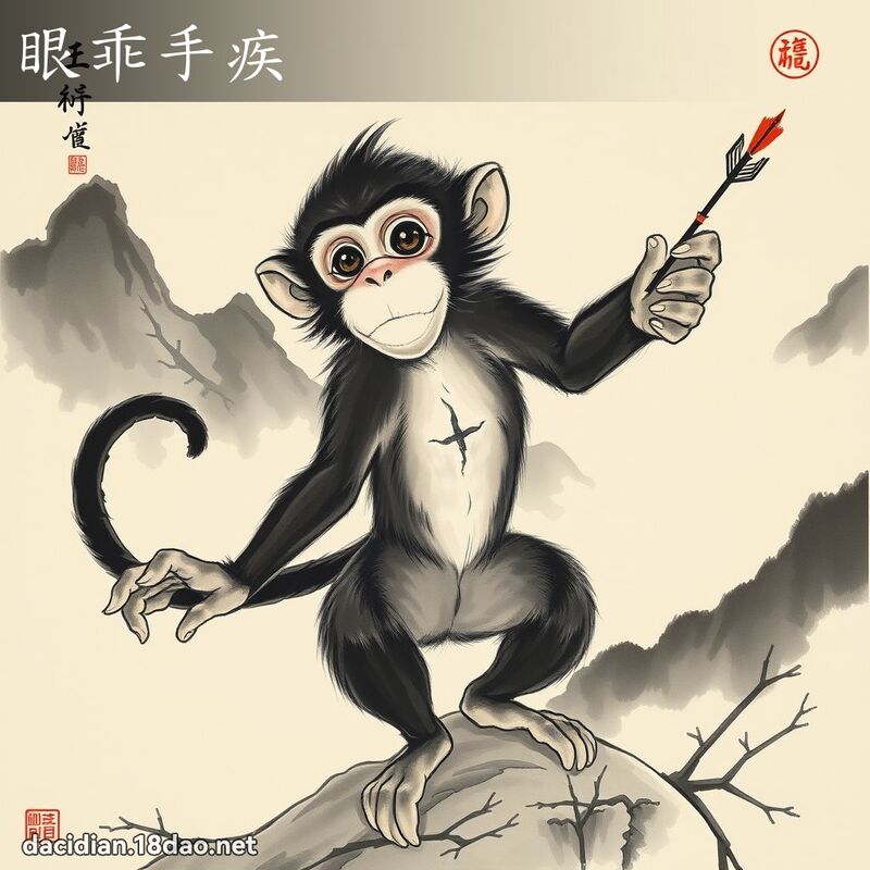 眼乖手疾 配图