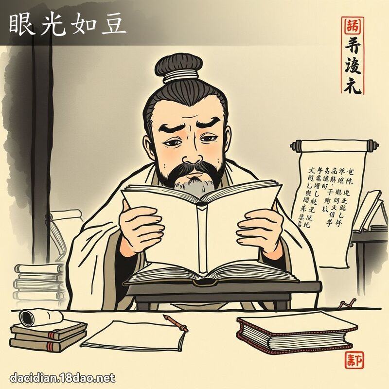 眼光如豆 配图