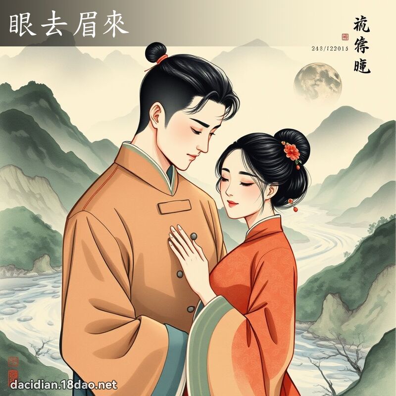 眼去眉来 配图