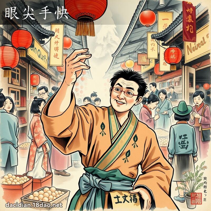 眼尖手快 配图