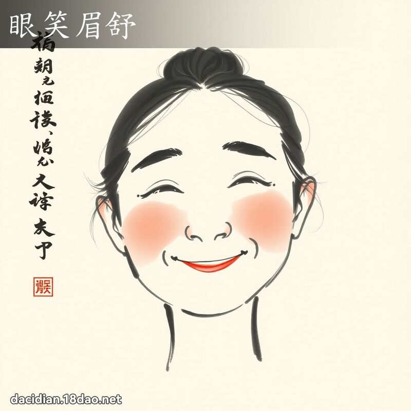 眼笑眉舒 配图