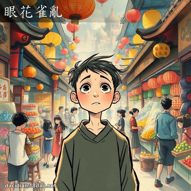 眼花雀乱 配图