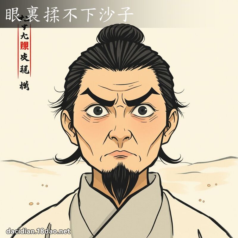 眼裏揉不下沙子 配图