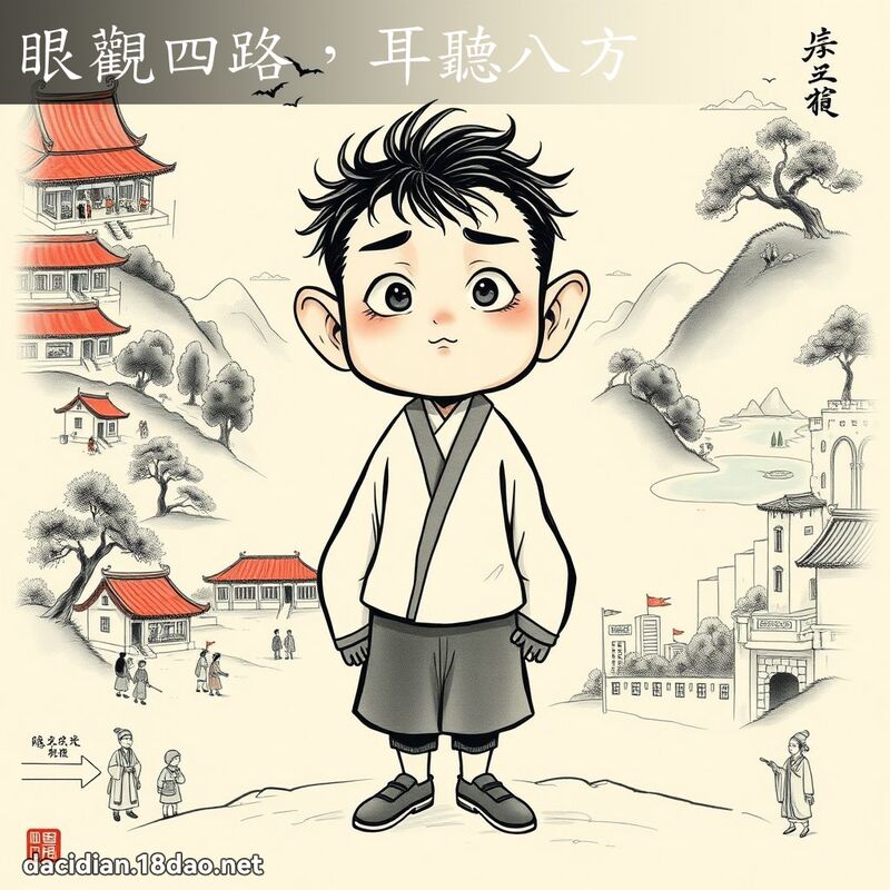 眼观四路,耳听八方 配图
