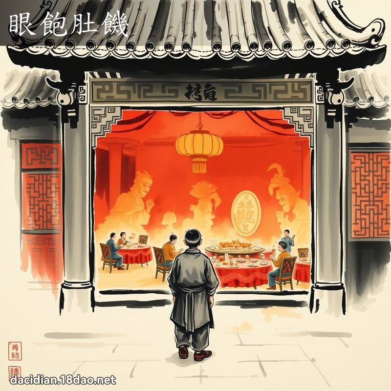 眼饱肚饥 配图
