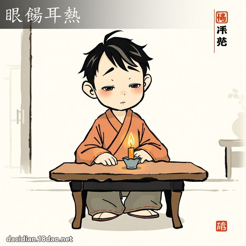眼餳耳热 配图