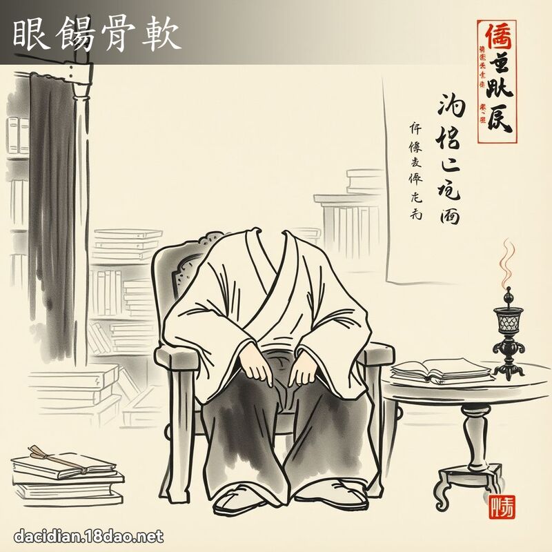 眼餳骨软 配图