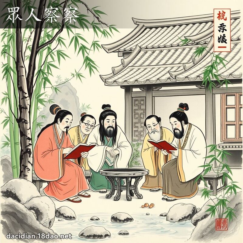 眾人察察 配图