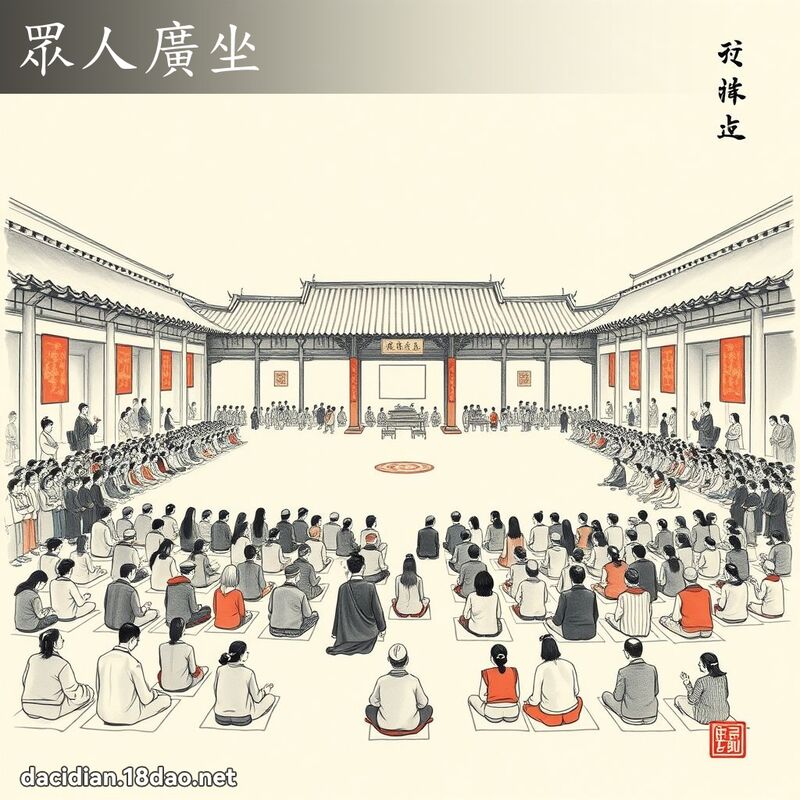 眾人广坐 配图