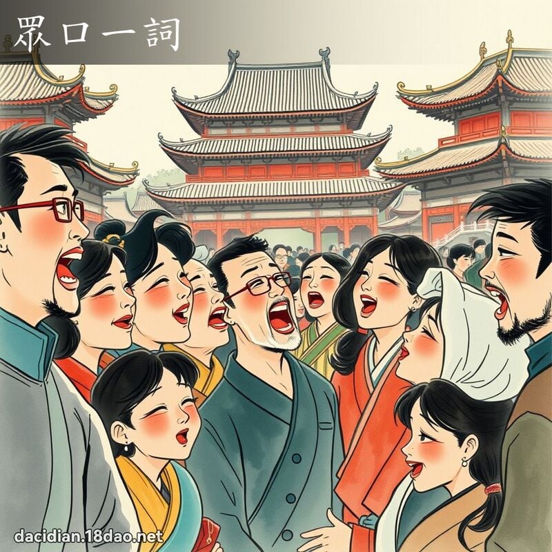 眾口一词 配图