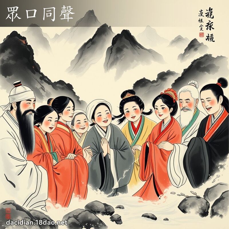 眾口同声 配图