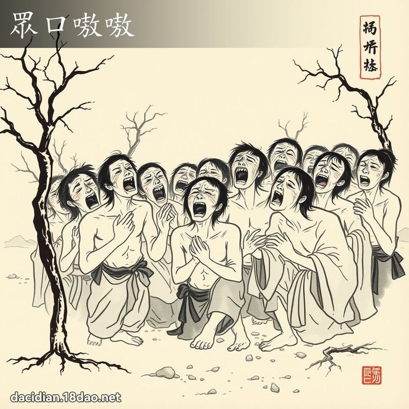 眾口嗷嗷 配图